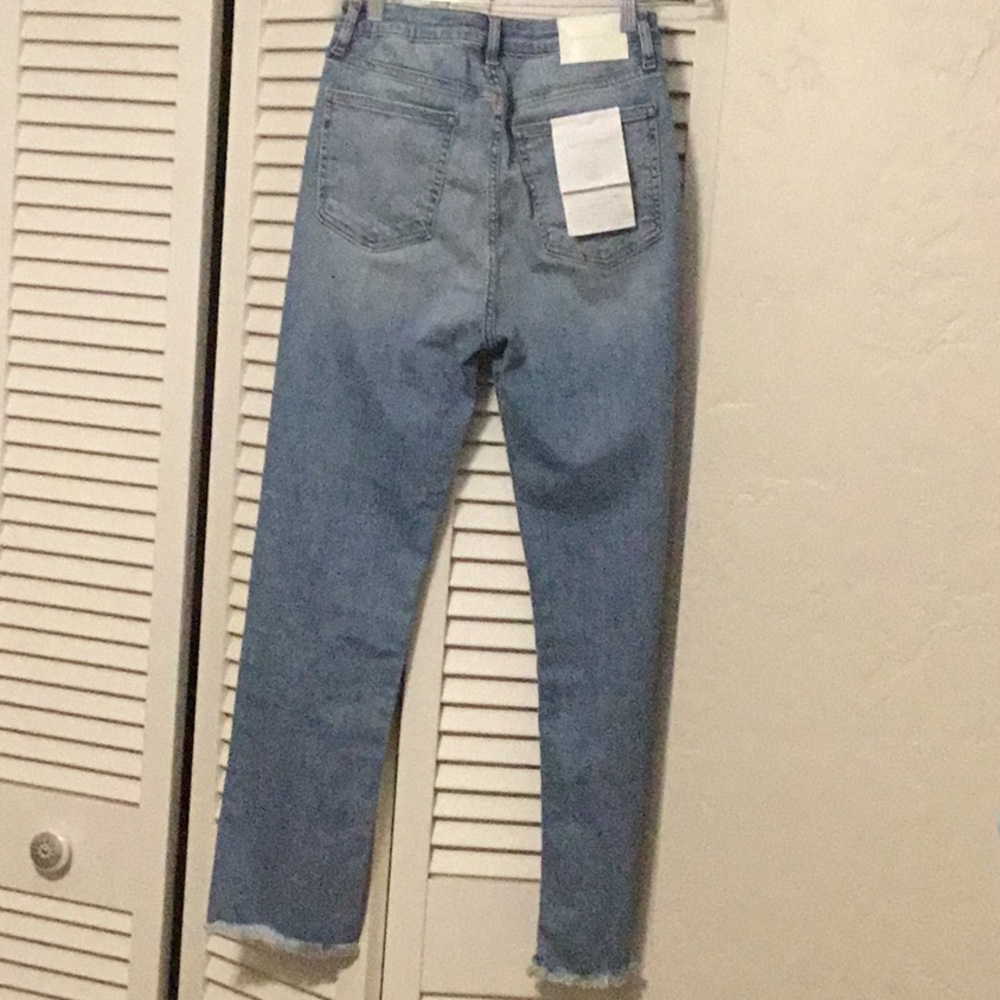 Light Blue Women's Jeans - Picture 3 of 7